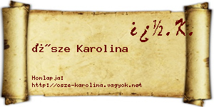 Ősze Karolina névjegykártya
